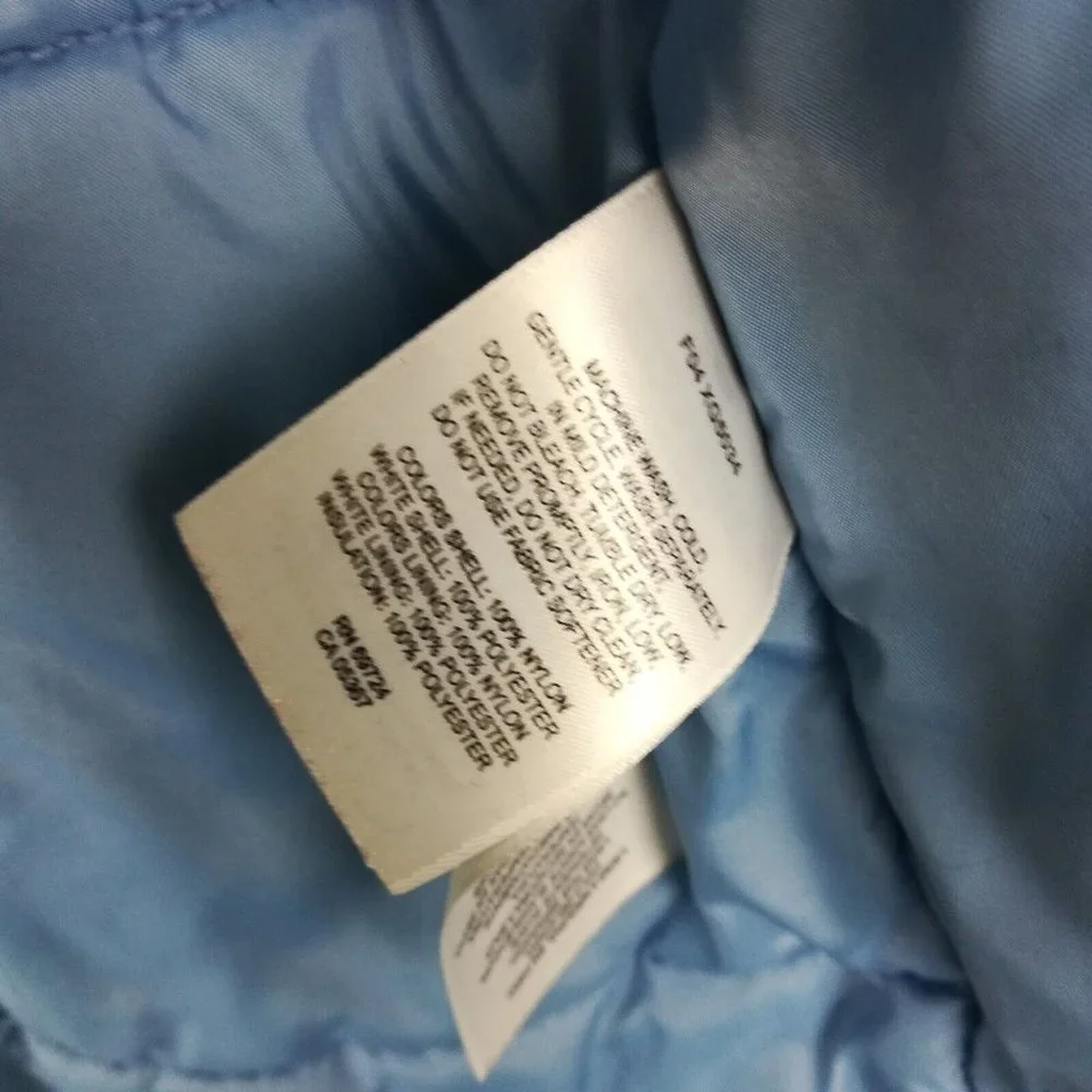 Columbia Girls Jacket‎ Insulated Blue Full Zip Pockets Youth 7/8